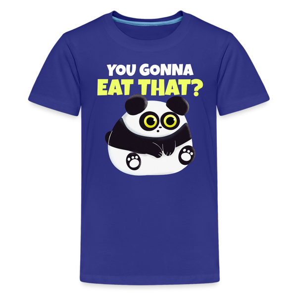 You Gonna Eat That Funny Panda Kids' Premium T-Shirt - royal blue