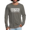 Bad Puns That's How Eye Roll Premium Long Sleeve T-Shirt