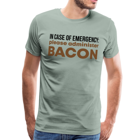 In Case of Emergency Please Administer Bacon Men's Premium T-Shirt