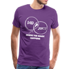 Funny Dad Jokes Venn Diagram Short-Sleeve T-Shirt - purple