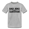 Dad Joke Survivor Kids' Premium T-Shirt - heather gray