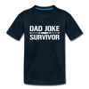 Dad Joke Survivor Kids' Premium T-Shirt - deep navy