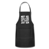 Not All Math Puns Are Terrible Just Sum Adjustable Apron - black