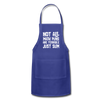 Not All Math Puns Are Terrible Just Sum Adjustable Apron - royal blue
