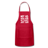 Not All Math Puns Are Terrible Just Sum Adjustable Apron - red