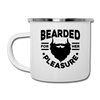 Bearded for Her Pleasure Funny Camper Mug - white