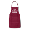 You Say Dad Bod I Say Father Figure Funny Fathers Day Adjustable Apron - burgundy