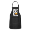 Body Built By Burgers Funny BBQ Adjustable Apron - black