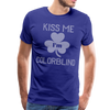 Kiss Me I'm Colorblind Funny St. Pat's Men's Premium T-Shirt - royal blue
