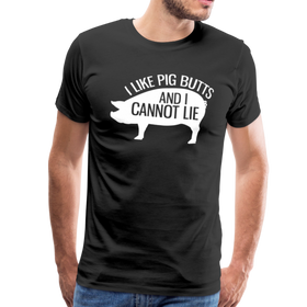 I Like Pig Butts and I Cannot Lie Funny BBQ Men's Premium T-Shirt