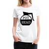 Pot Head Funny Coffee Women’s Premium T-Shirt - white