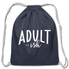 Adult-ish Funny Cotton Drawstring Bag