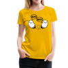 Boo Bees Funny Halloween Women’s Premium T-Shirt - sun yellow