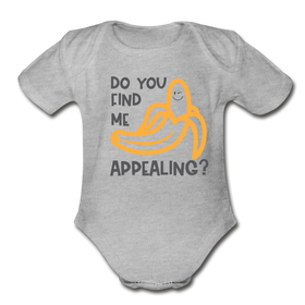Do you find me Appealing? Pun Organic Short Sleeve Baby Bodysuit