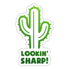 Lookin' Sharp! Cactus Pun Sticker