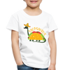 Funny Dinosaur TacoSaurus Toddler Premium T-Shirt - white