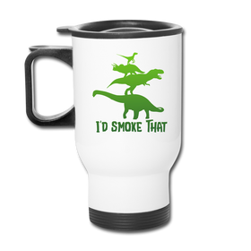I'd Smoke That Dinosaur BBQ Travel Mug