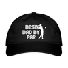 Best Dad by Par Golfer Organic Baseball Cap - black