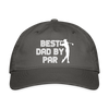Best Dad by Par Golfer Organic Baseball Cap - charcoal