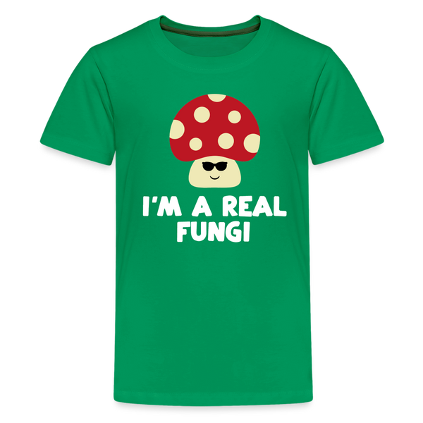 I'm a Real Fungi Pun Kids' Premium T-Shirt - kelly green