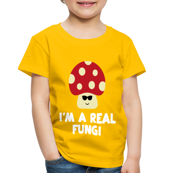 I'm a Real Fungi Pun Toddler Premium T-Shirt - sun yellow