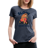 Slow Your Roll Funny Sloth Women’s Premium T-Shirt - heather blue