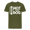 Hot Diggity Dog Funny Grilling Men's Premium T-Shirt - olive green
