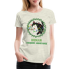 Funny Christmas Cat Women’s Premium T-Shirt - heather oatmeal