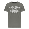 Cleverly Disguised as a Responsible Adult Men's Premium T-Shirt - asphalt gray