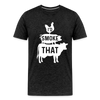 I'd Smoke That Funny BBQ Men's Premium T-Shirt - charcoal grey