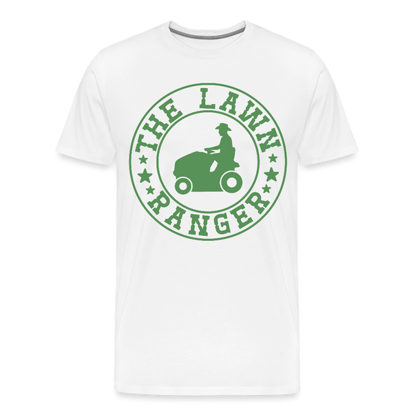 The Lawn Ranger Men's Premium T-Shirt - white
