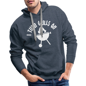 I Turn Grills On Funny BBQ Men’s Premium Hoodie