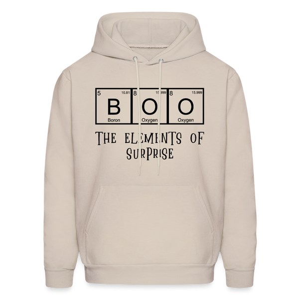 Boo the Element of Surprise Dad Jokes Halloween Men's Hoodie - Sand
