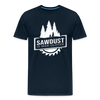 Sawdust is Man Glitter Men's Premium T-Shirt - deep navy