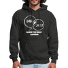 Dad Jokes Where the Magic Happens Funny Men's Hoodie - charcoal grey