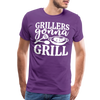 Grillers Gonna Grill BBQ Men's Premium T-Shirt - purple