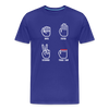 Rock, Paper, Scissors, Table Saw Funny Men's Premium T-Shirt - royal blue