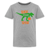 Trick Rawr Treat Dinosaur Halloween Kids' Premium T-Shirt - heather gray