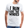 I Run Like the Winded Men's Premium T-Shirt - white