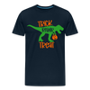 Trick Rawr Treat Dinosaur Halloween Men's Premium T-Shirt - deep navy