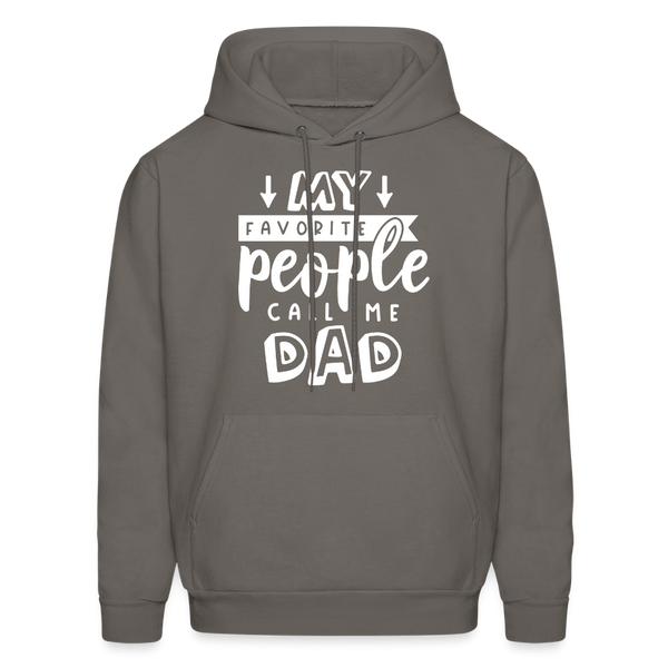 My Favorite People Call Me Dad Men's Hoodie - asphalt gray