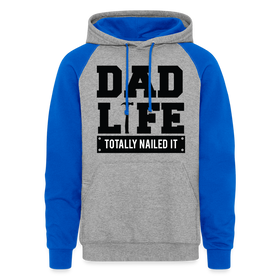 Dad Life Totally Nailed It Colorblock Hoodie