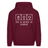 Boo the Element of Surprise Dad Jokes Halloween Men's Hoodie - burgundy