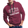 You Say Dad Bod I Say Father Figure Funny Fathers Day Men’s Premium Hoodie - burgundy
