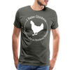 Chicken Tender Funny Men's Premium T-Shirt - asphalt gray