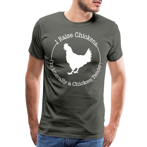 Chicken Tender Funny Men's Premium T-Shirt - asphalt gray