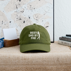 Best Dad by Par Golfer Organic Baseball Cap