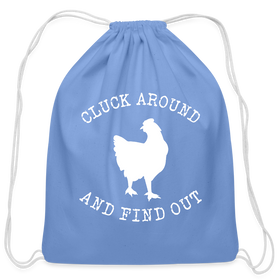 Cluck Around and Find Out Chicken Cotton Drawstring Bag