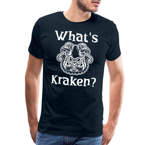 What's Kraken? Men's Premium T-Shirt - deep navy