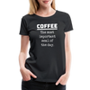 Coffee The Most Important Meal of the Day Funny Women’s Premium T-Shirt - black